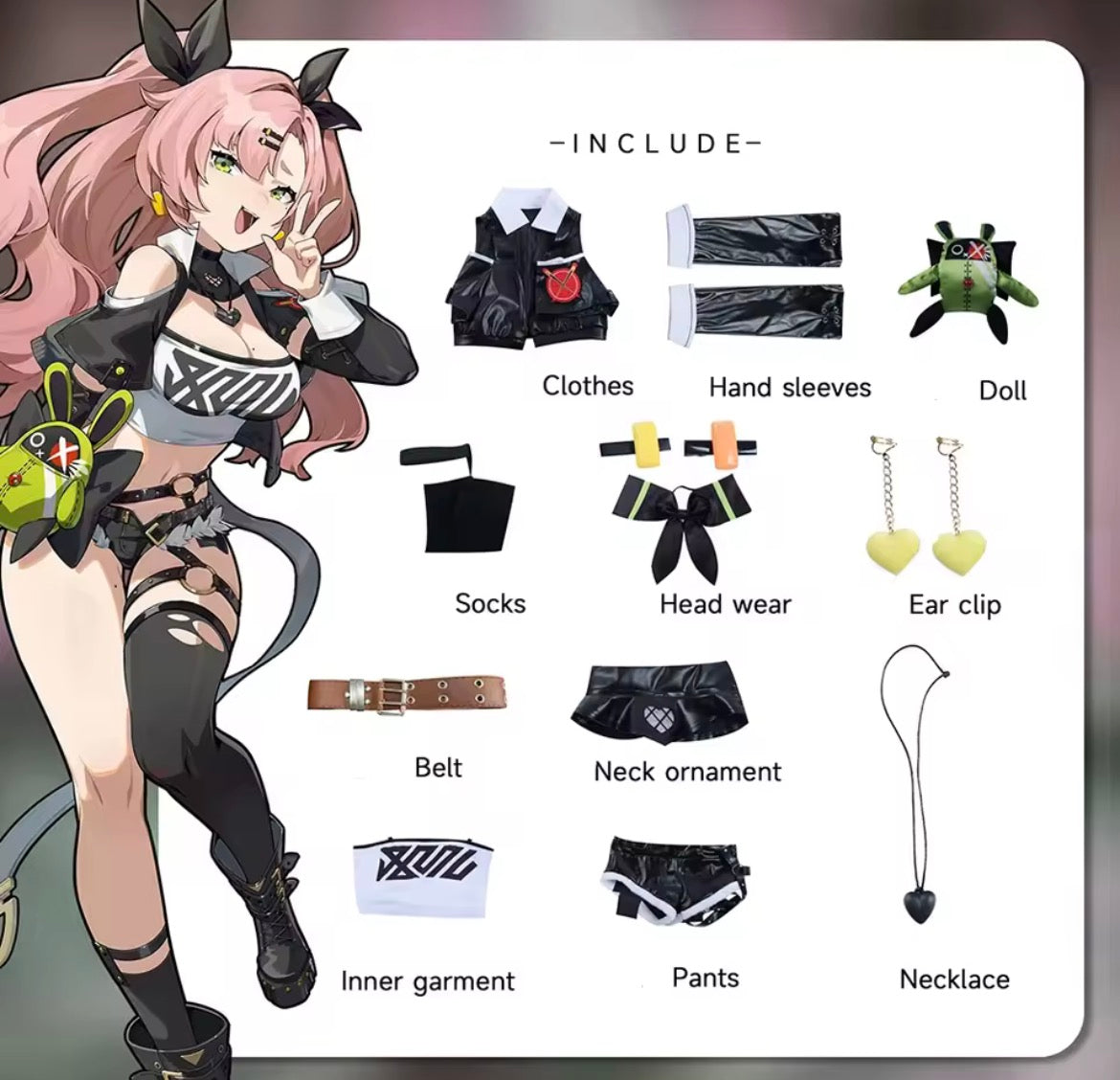 Nicole Demara Cosplay Costume Set | Zenless Zone Zero Outfit