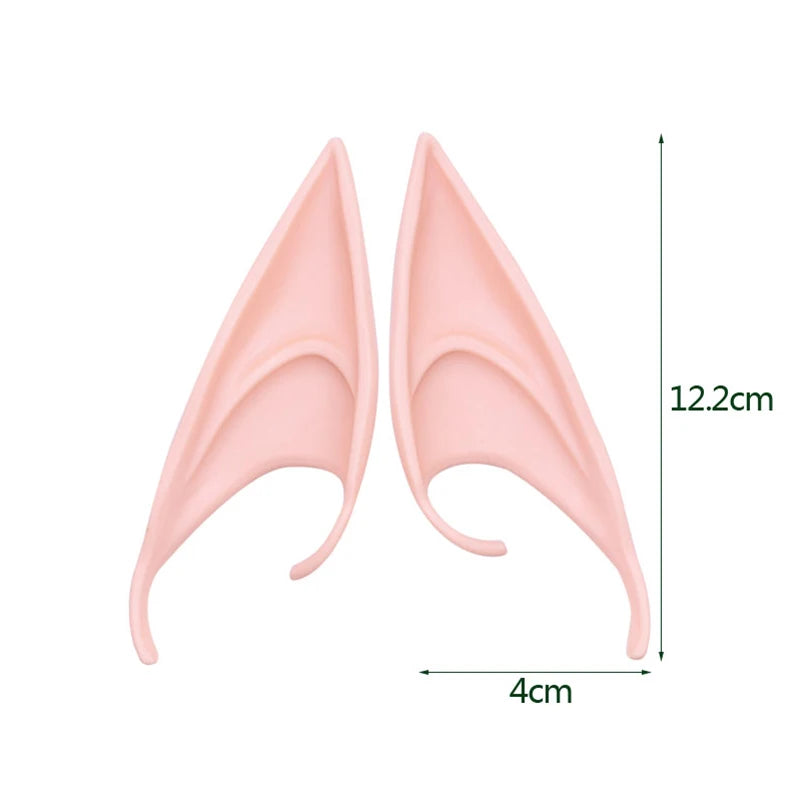 Long latex elf ears measurements alternate for High Quality Premium Latex Prosthetic Elf Ears – Fairy Fantasy Cosplay Accessories