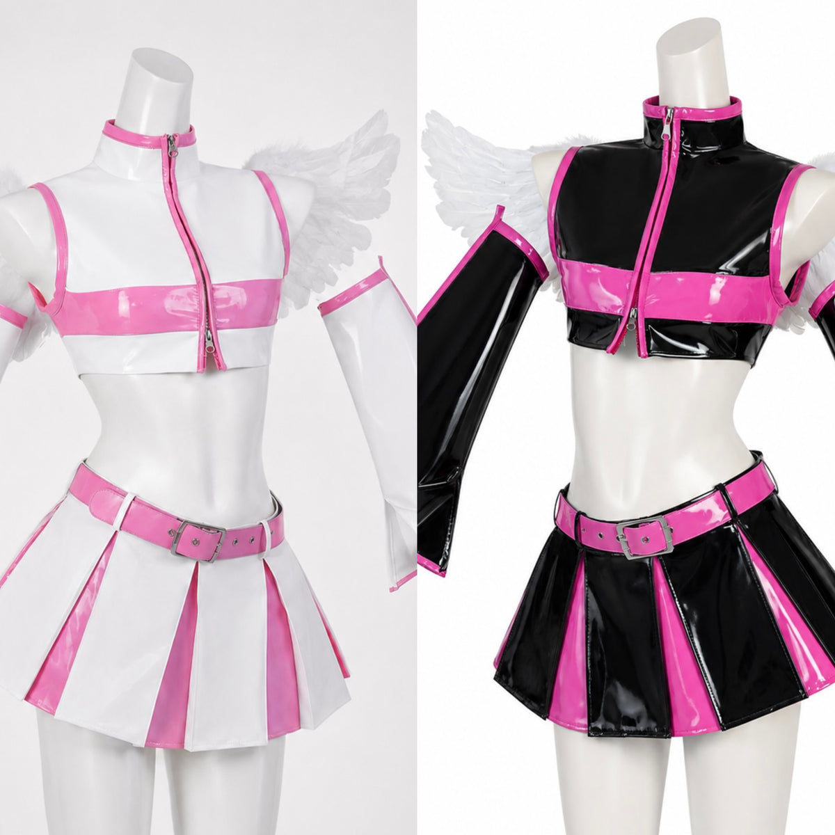2.5 Dimensional Seduction Cosplay - Lilysa & Mikari & wig pink and black Lilysa and Mikari costume colour options