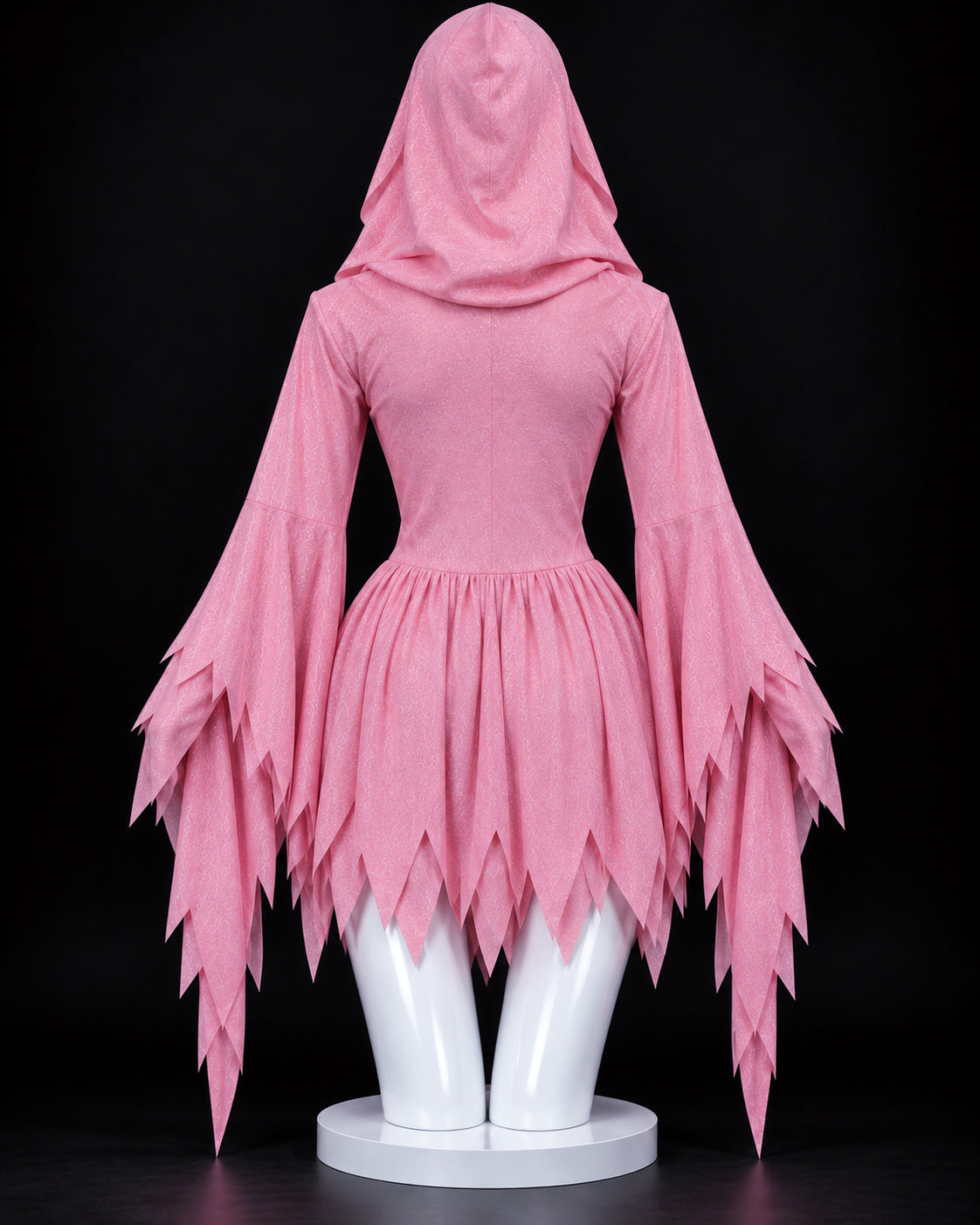 Pink Glitter Ghost Face Costume & Mask – Women’s Scream Halloween Dress