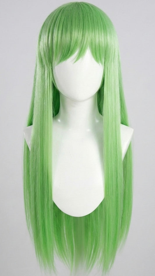 C.C. Code Geass Cosplay Wig – Premium Long Green Anime Wig Heat-Resistant
