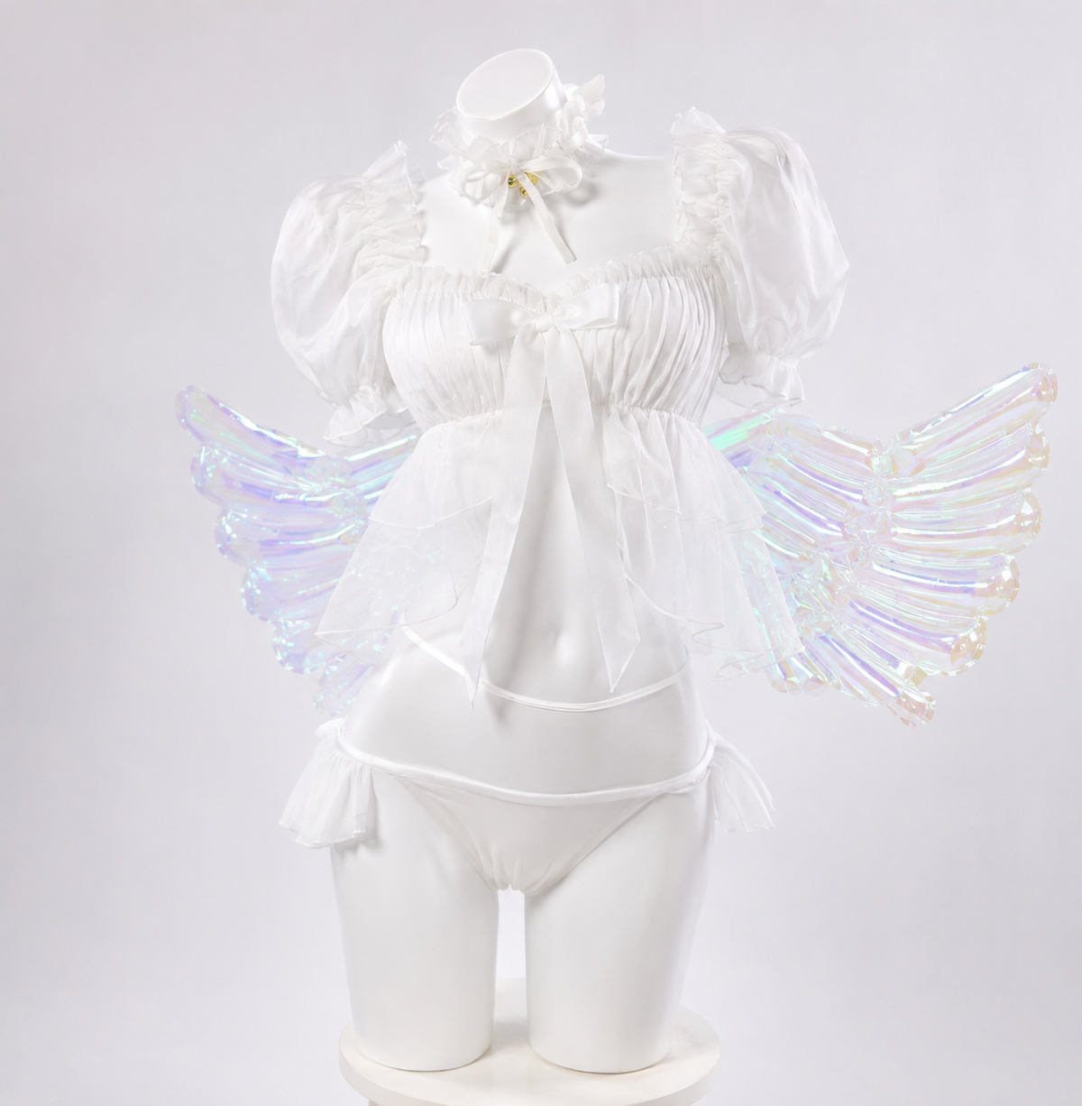 Cosplay costume from of victory iridescent angel wings for Nikke: Goddess of Victory Dorothy Serendipity wings & wig Cosplay Costume