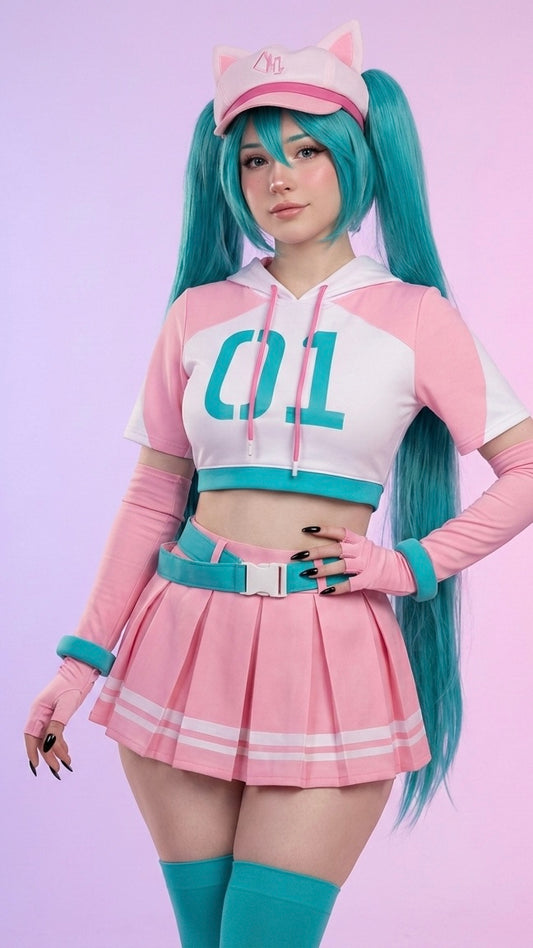 Fortnite Hatsune Miku Neko Cosplay costume