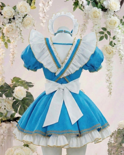 Zelda-Inspired Winter Princess Maid Cosplay Costume