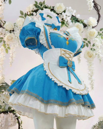 Zelda-Inspired Winter Princess Maid Cosplay Costume