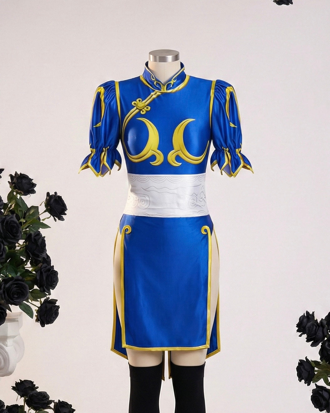 Street Fighter Chun-Li Cosplay costume – Classic Blue Qipao