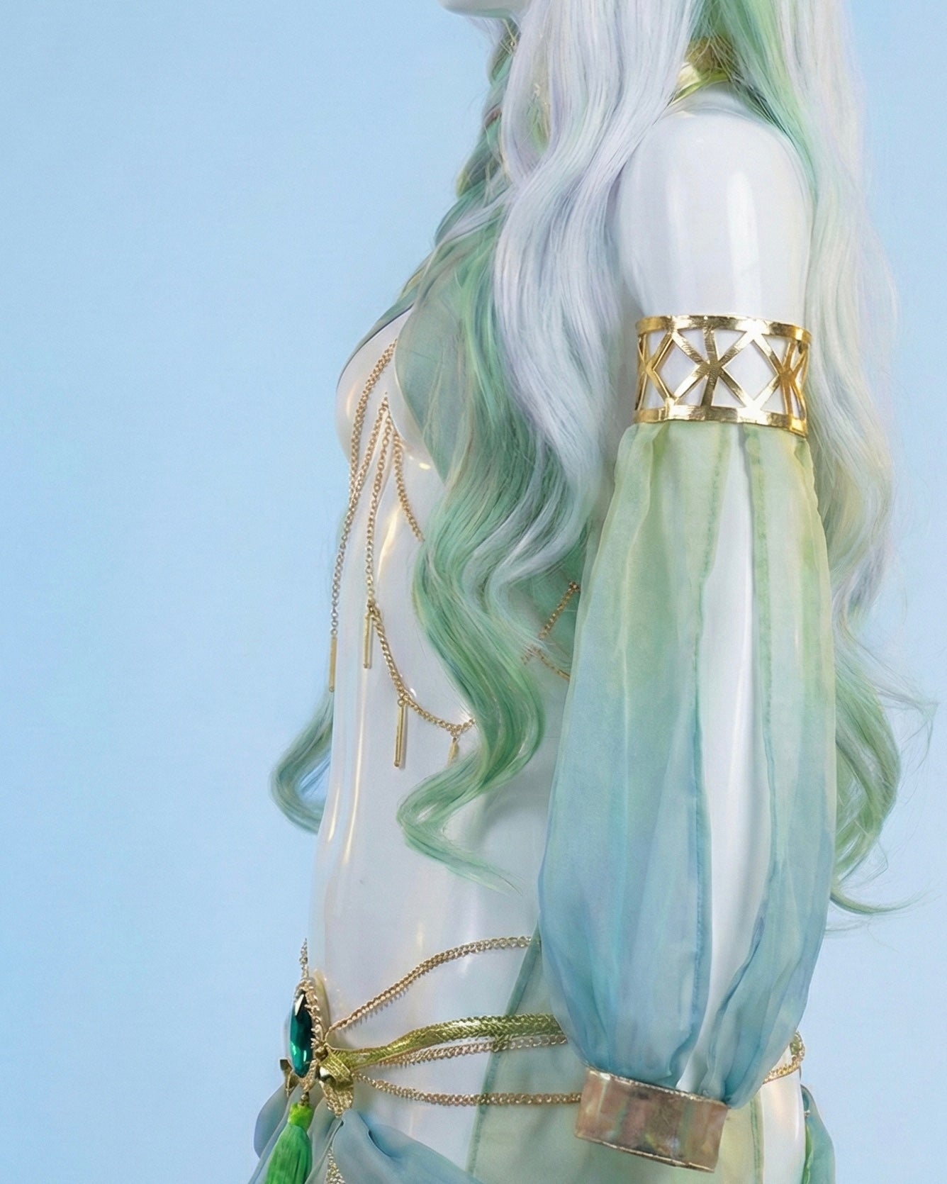 Greater Lord Rukkhadevata Inspired Genshin Impact Cosplay Lingerie Set & Wig