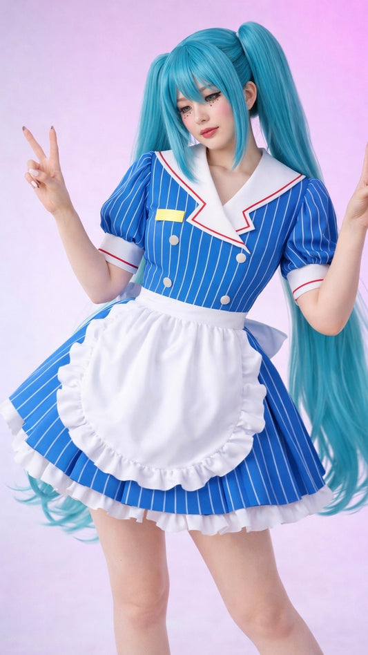 Hatsune Miku Mesmerizer maid Cosplay Costume
