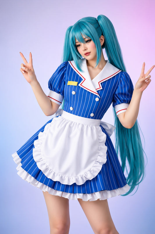 Hatsune Miku Mesmerizer maid Cosplay Costume Dress