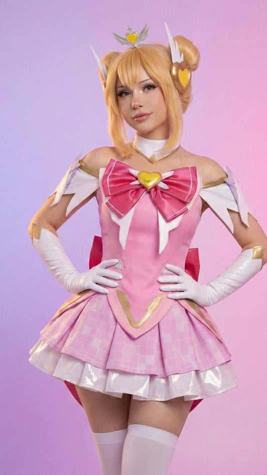 Overwatch Pink Magical Girl Juno Meka Cosplay costume (costume only)