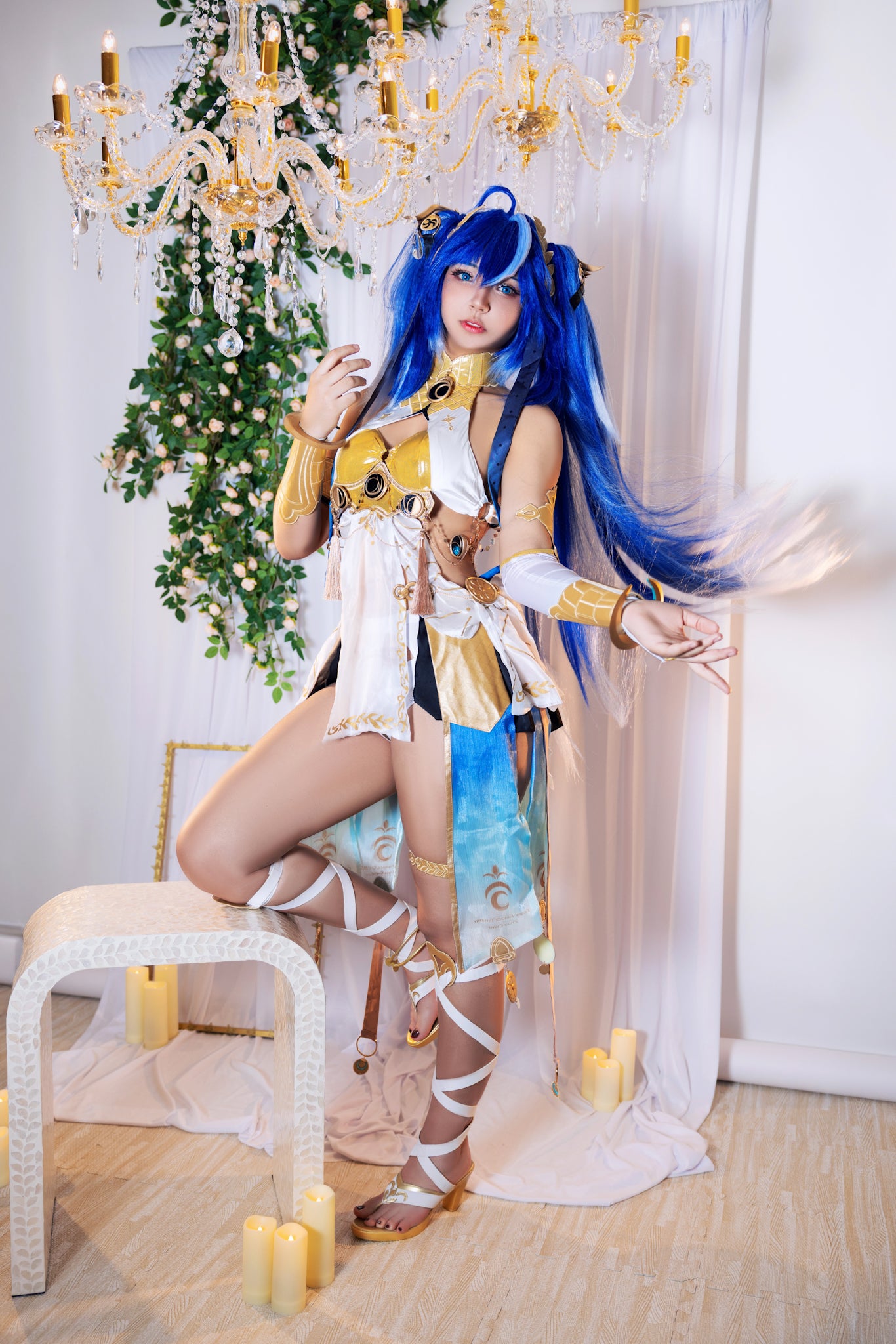 New Version Wuthering Waves Iuno Cosplay Costume Full Set with Wig & Shoes | WuWa Luno Outfit