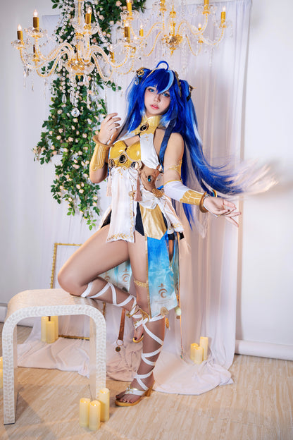 New Version Wuthering Waves Iuno Cosplay Costume Full Set with Wig & Shoes | WuWa Luno Outfit