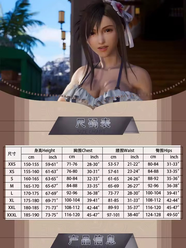 Final Fantasy VII Rebirth Inspired Beachwear/Swimwear - Tifa & Aerith