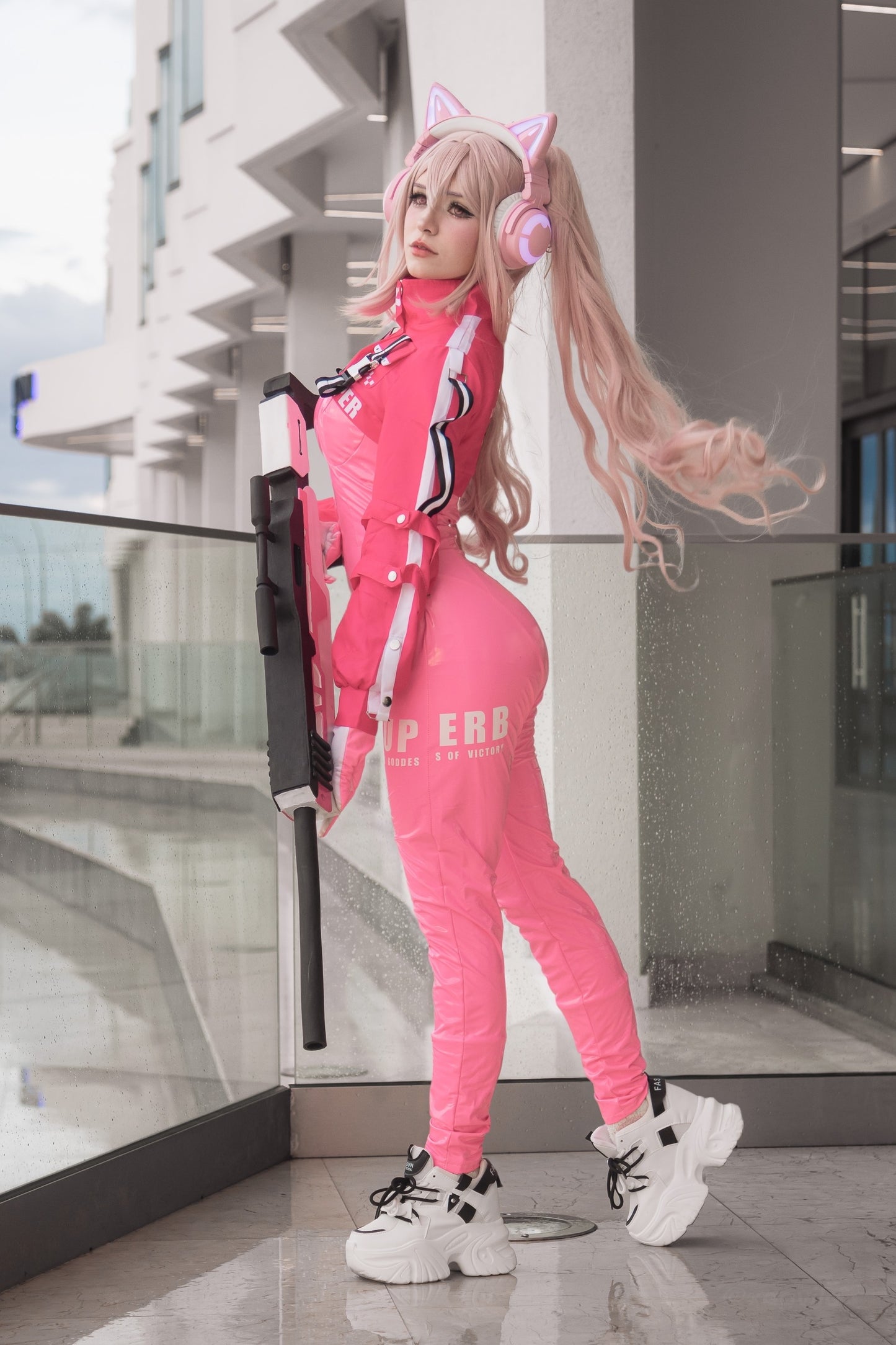 Nikke:Goddess of Victory International Alice Cosplay Costume Bodysuit & Wig