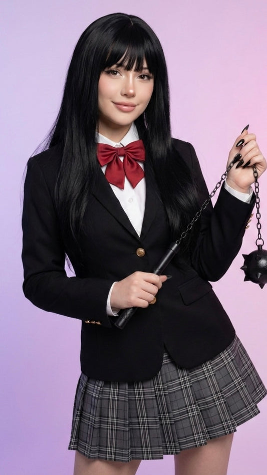 Kill Bill Gogo Yubari Uniform Cosplay costume & wig
