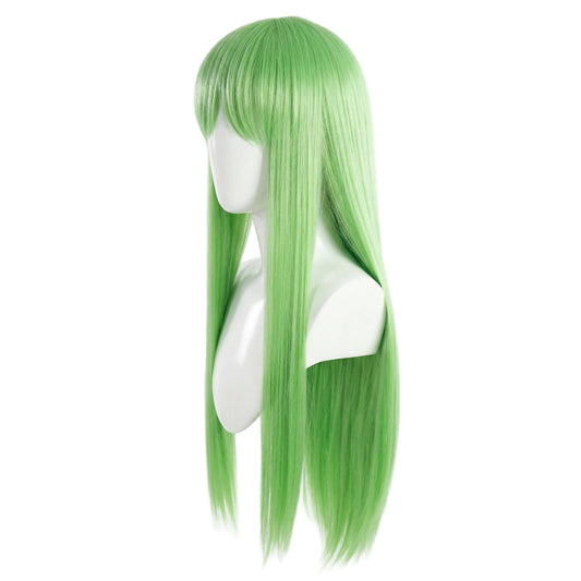 C.C cosplay wig, Code Geass wig, anime cosplay wig, green cosplay wig, heat resistant wig, female anime wig, convention cosplay