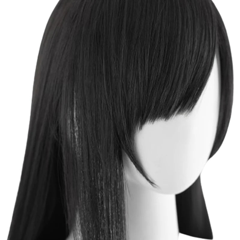 FF7 Tifa Lockhart Cosplay Wig – Long Black Straight Hair