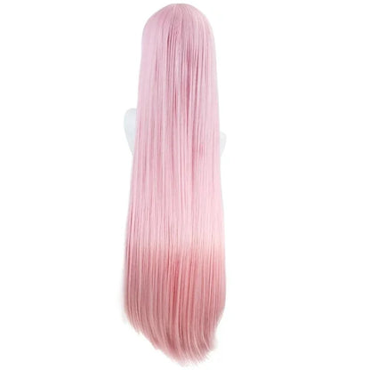 Zero Two Cosplay Wig – Pink Straight Bangs Darling in the FranXX