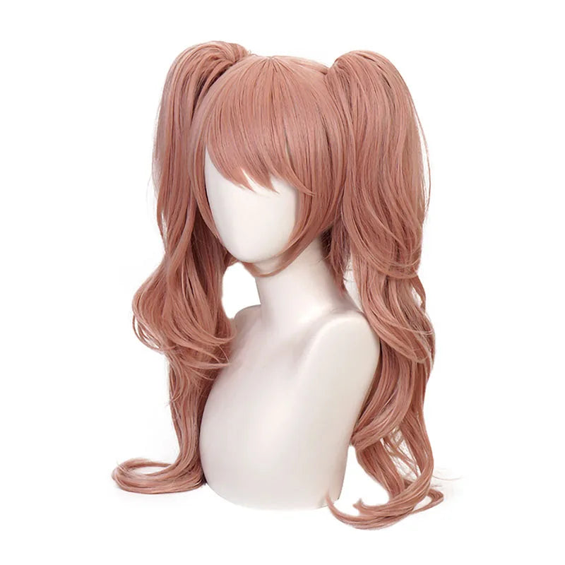 Danganronpa Junko Enoshima Wig – Pink Pigtails & Monokuma Clips
