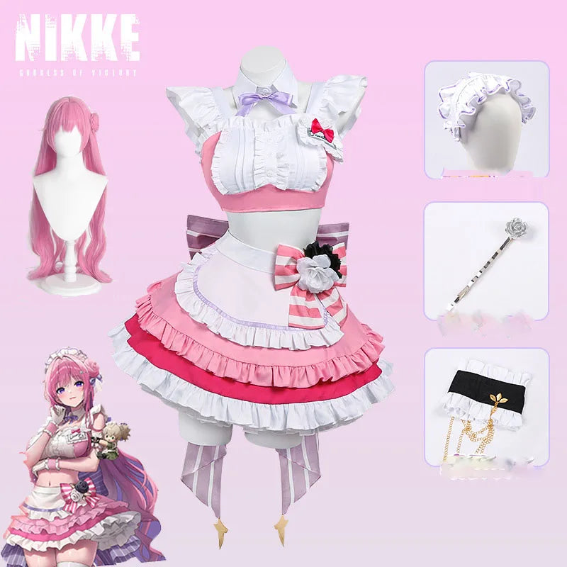 NIKKE: Goddess of Victory Dorothy Maid Cosplay Costume & wig