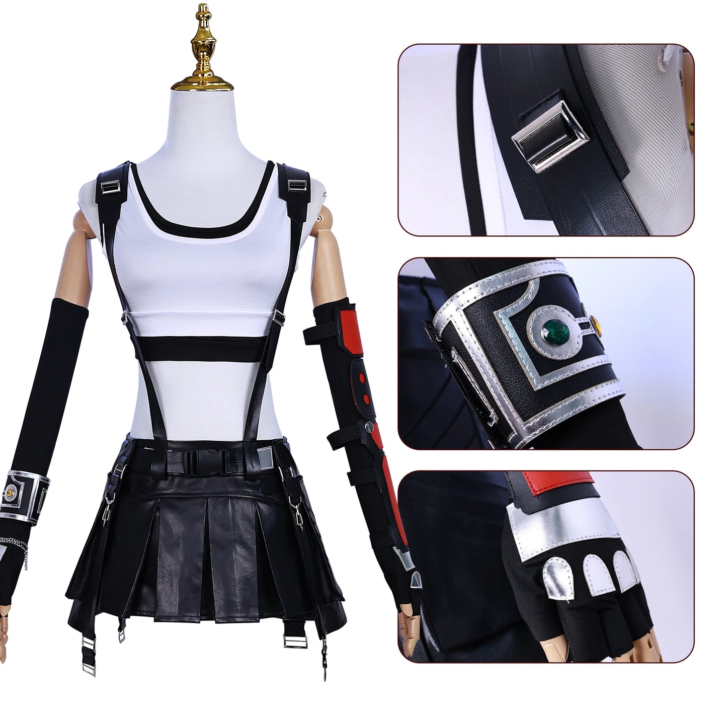 FF7 Tifa Lockhart Tactical Cosplay costume