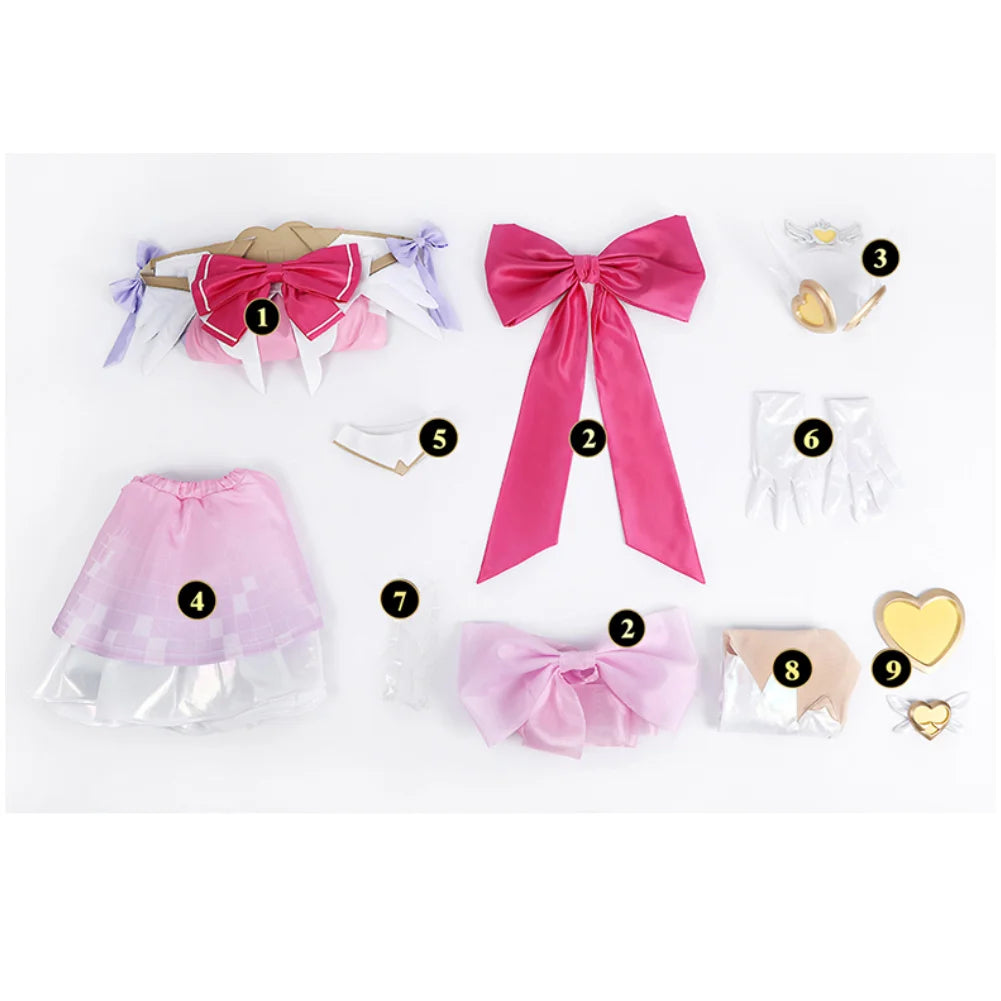 Overwatch Pink Magical Girl Juno Meka Cosplay costume (costume only)
