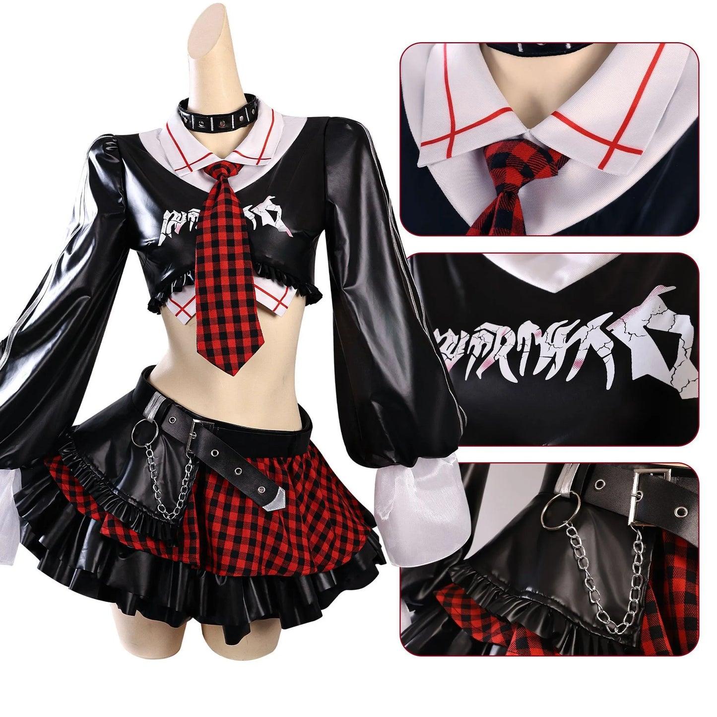 Costume Full Set - EVA Shikinami Soryu Punk Style