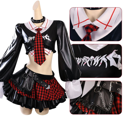Costume Full Set - EVA Shikinami Soryu Punk Style