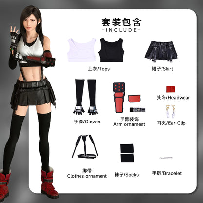 FF7 Tifa Lockhart Tactical Cosplay costume