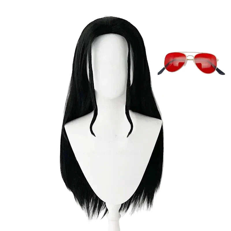 One Piece Nico Robin Wig – Black Post-Time Skip & Sunglasses Set