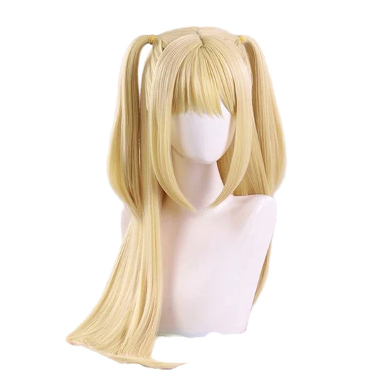 Death Note Misa Amane Cosplay Wig – Blonde Pigtail & Spear Necklace