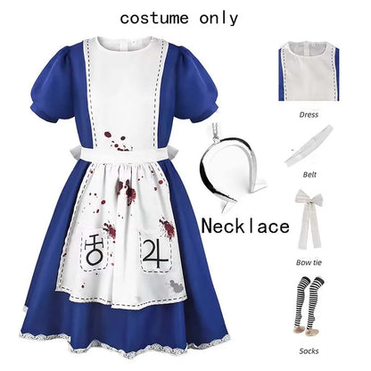 Alice Madness Returns Dark alice in Wonderland Cosplay & wig
