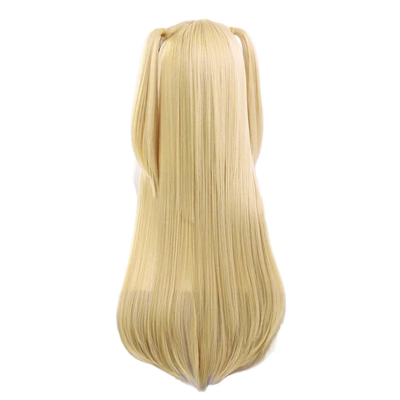 Death Note Misa Amane Cosplay Wig – Blonde Pigtail & Spear Necklace