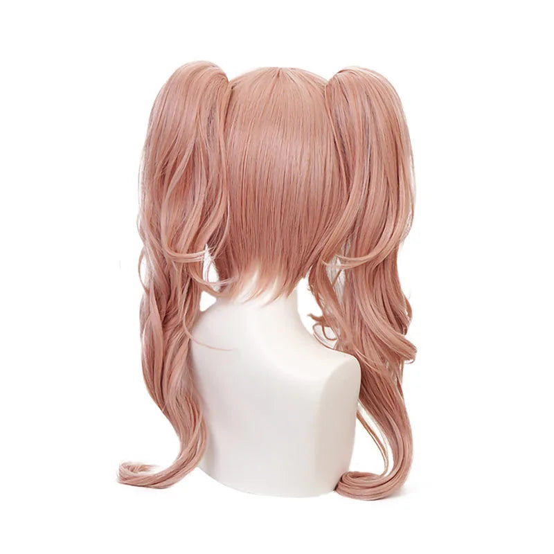 Danganronpa Junko Enoshima Wig – Pink Pigtails & Monokuma Clips