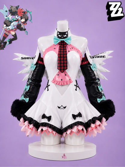 Nangong Yu cosplay costume mannequin front view for Angels of Delusion Nangong Yu ZZZ Cosplay Costume Game Zenless Zone Zero