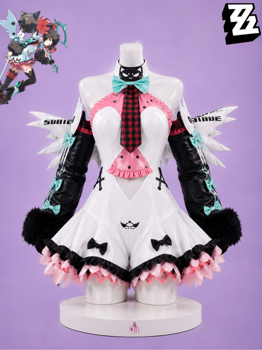 Nangong Yu cosplay costume mannequin front view for Angels of Delusion Nangong Yu ZZZ Cosplay Costume Game Zenless Zone Zero