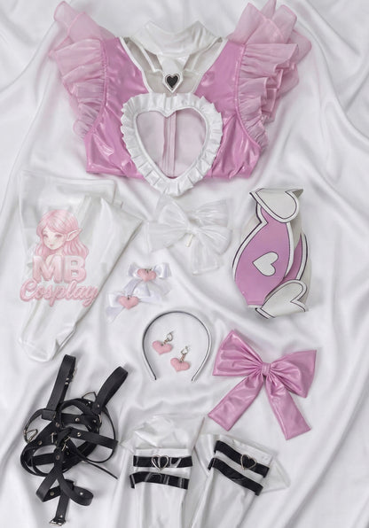 Anime NieR: Automata DOLL2B Cosplay Costume showing accessory detail 5