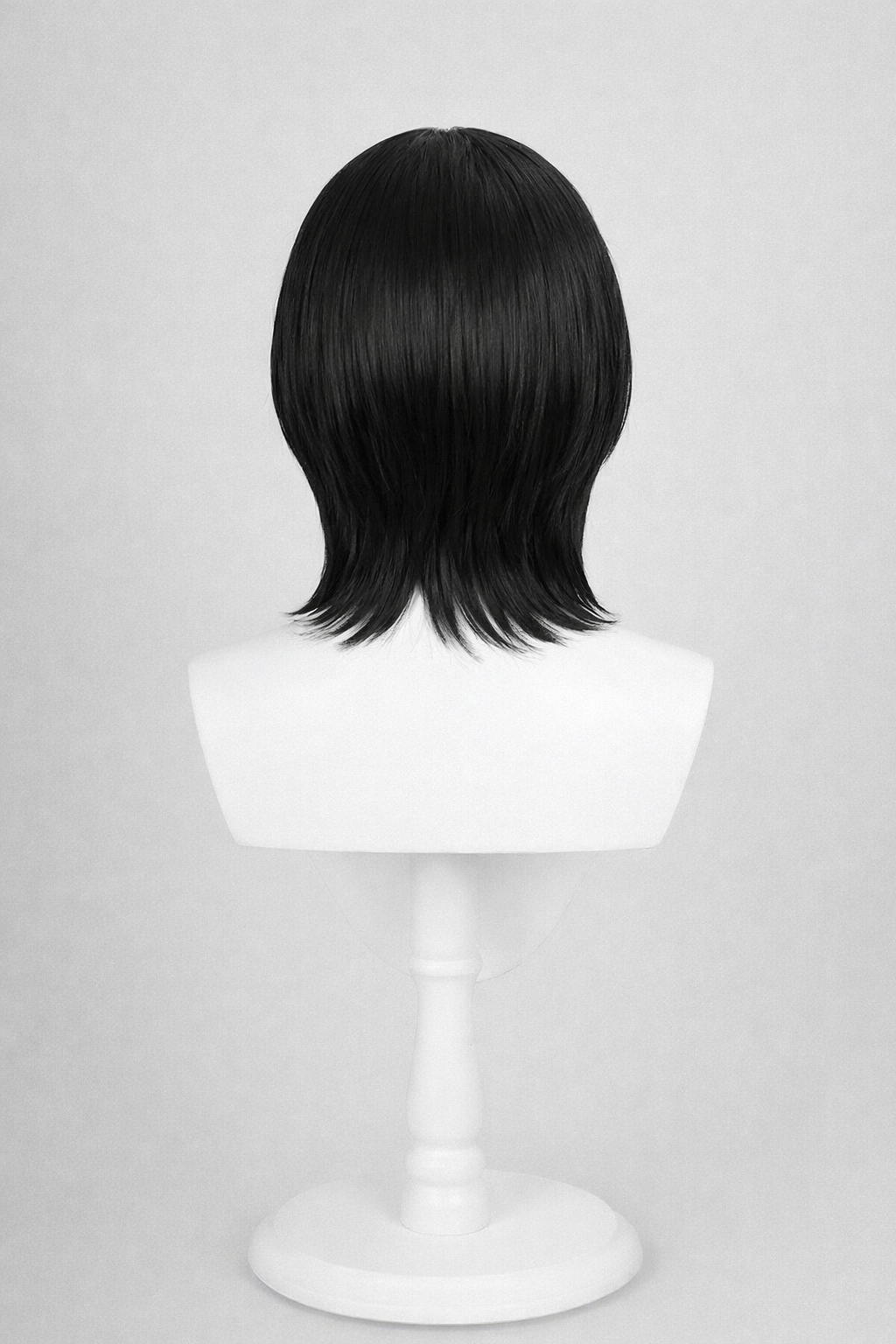 Short black wig back view for BLEACH Rukia Kuchiki Cosplay Wig