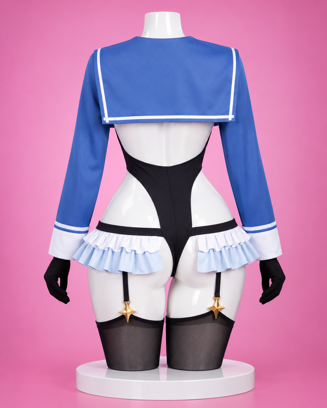Shimiko Endo cosplay costume back view for Blue Archive Shimiko Endō Cosplay Costume & Wig