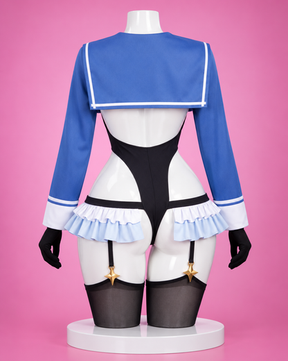 Shimiko Endo cosplay costume back view for Blue Archive Shimiko Endō Cosplay Costume & Wig