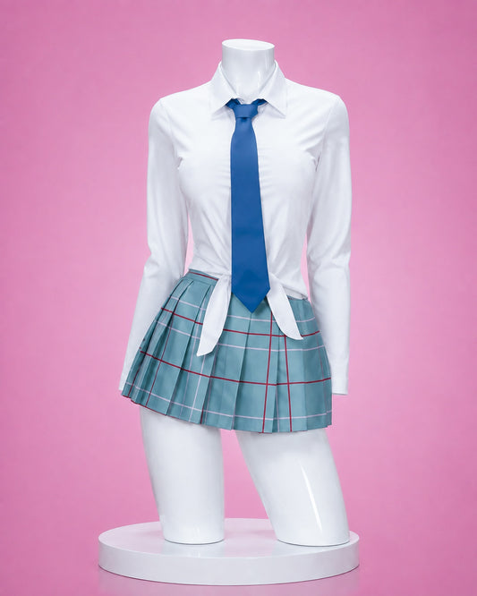 Marin Kitagawa Uniform Cosplay – My Dress-Up Darling JK School Uniform Costume Set school uniform front view without character inset