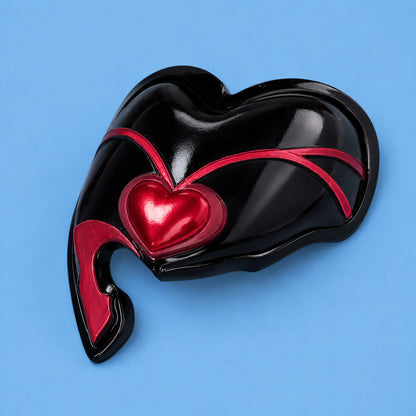Mizi Zombie Stage black and red heart mask cosplay accessory from Alien Stage