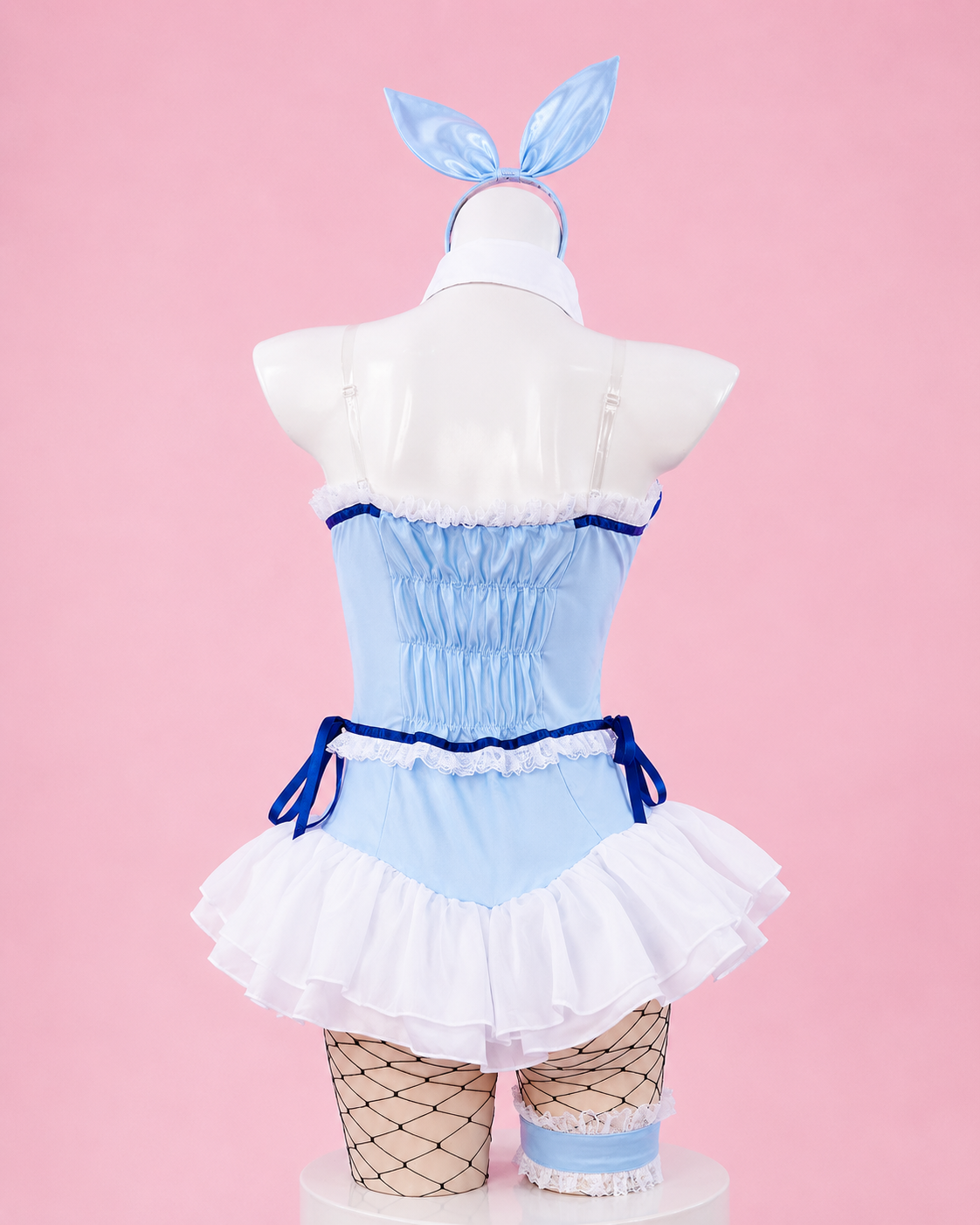 Cosplay costume blue bunny costume back view for My Dress-Up Darling Kitagawa Marin Bunny Girl Cosplay Costume