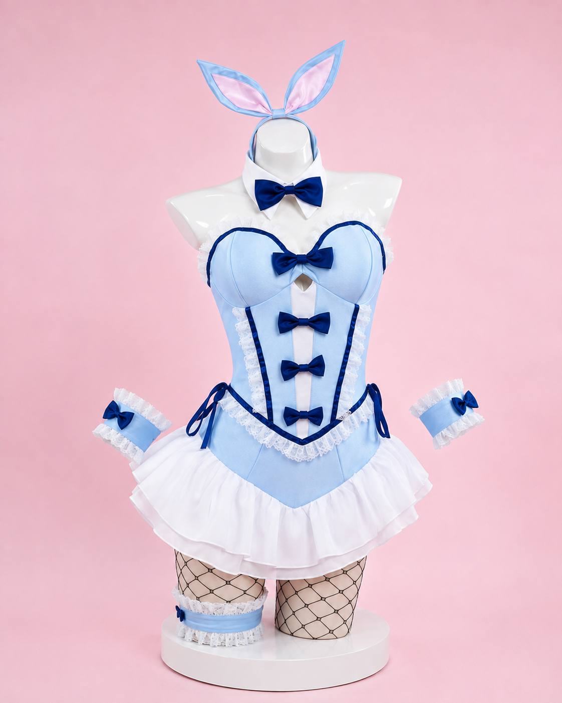 Costume marin kitagawa bunny outfit front view without logo for My Dress-Up Darling Kitagawa Marin Bunny Girl Cosplay Costume