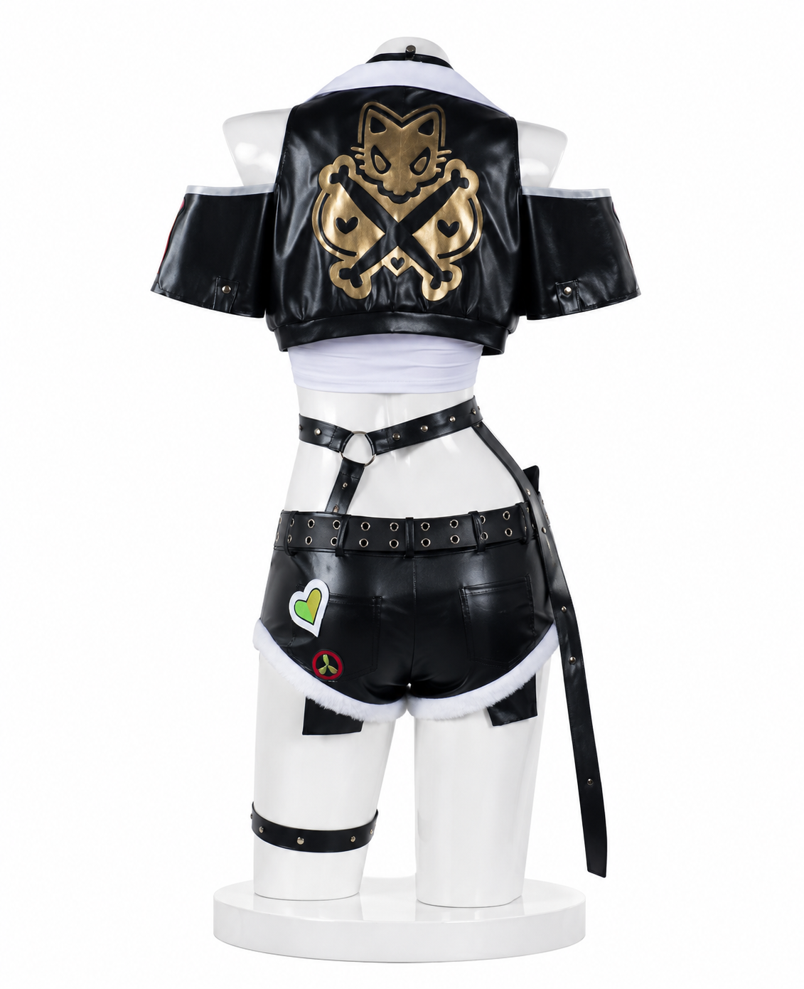 Nicole demara cropped jacket and shorts back view for Nicole Demara Cosplay Costume | Zenless Zone Zero Outfit