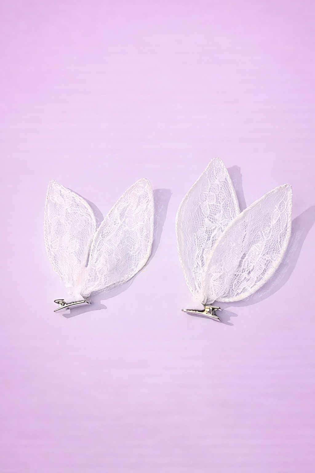 White bunny ear cosplay accessory for anime costume