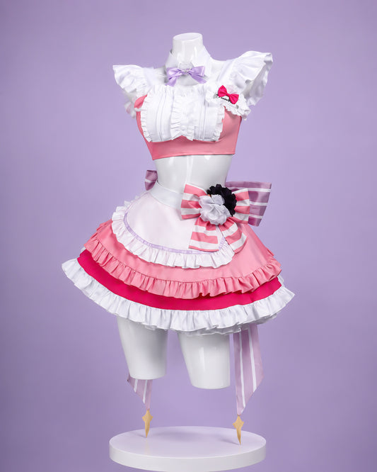 NIKKE: Goddess of Victory Dorothy Maid Cosplay Costume & wig Dorothy maid costume front view without character inset