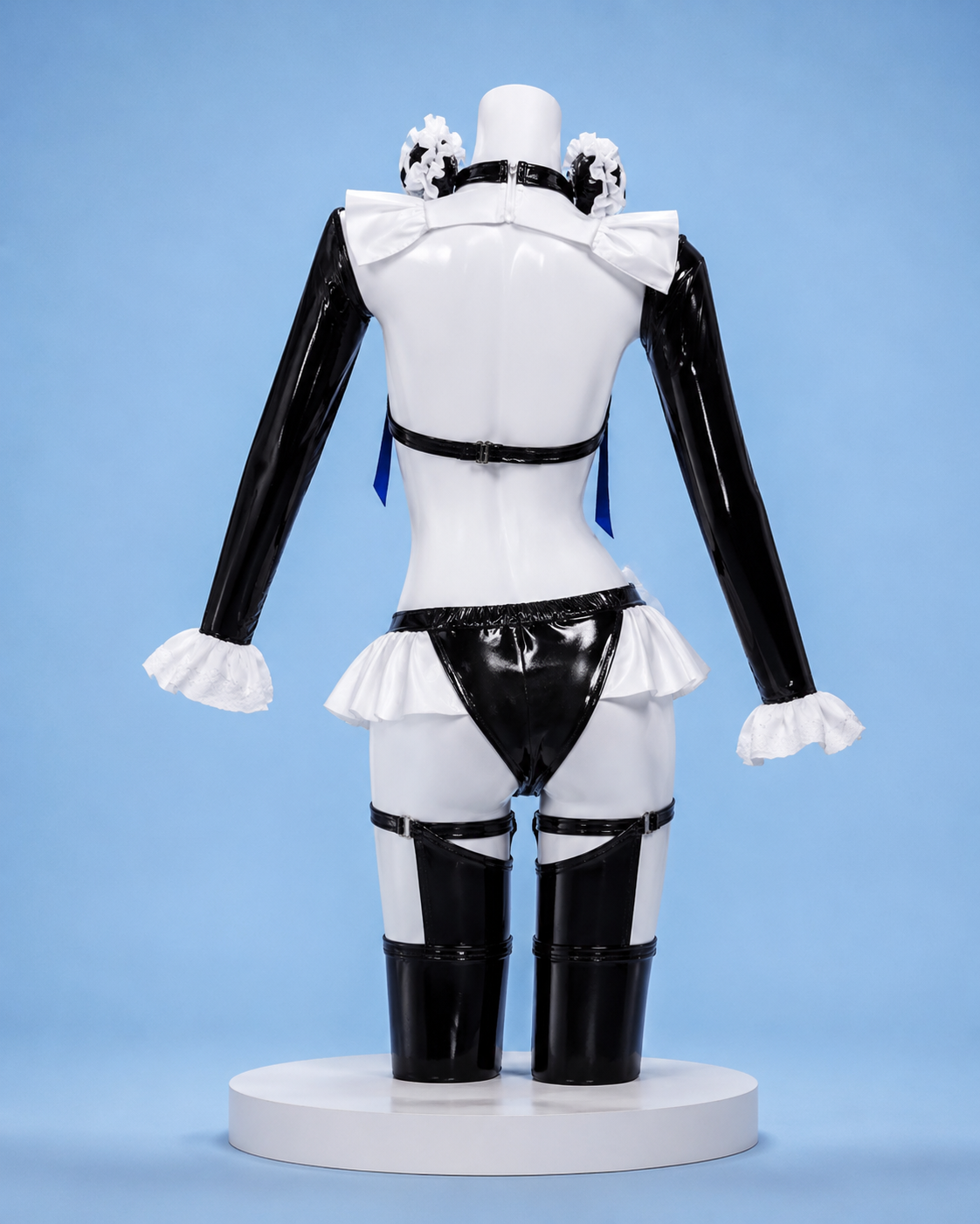 Hansel cosplay costume back view for Nikke Goddess of Victory Hansel Cosplay & wig
