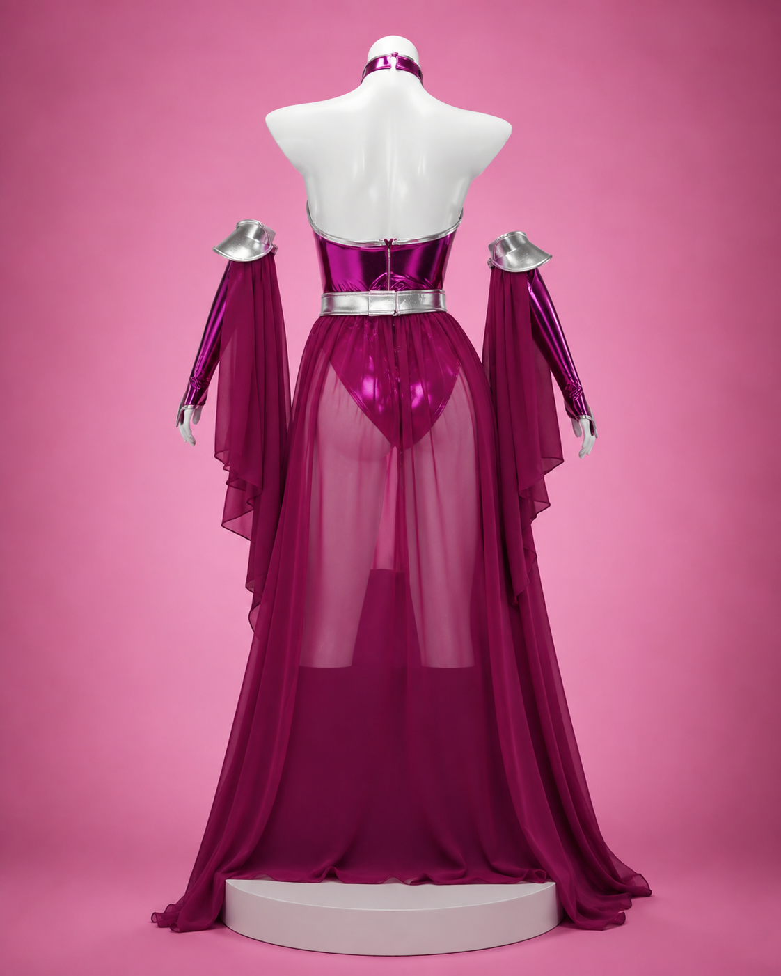 Costume back for Starfire Teen Titans Cosplay Costume & Wig set