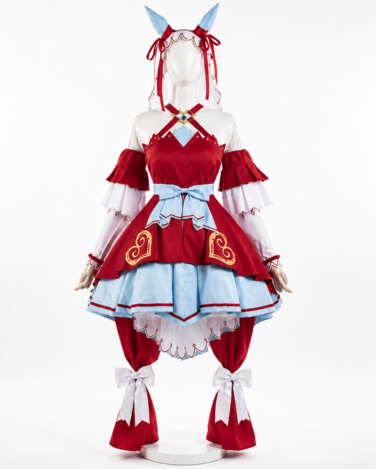 Still in Love Cosplay Costume - Uma Musume: Pretty Derby Racing Uniform & Wig racing costume front view without character inset